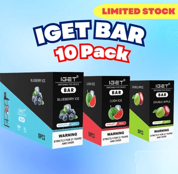 IGET-BAR3500-10 IGET Bar Vape 10 Pack ($25 each) - Image 1