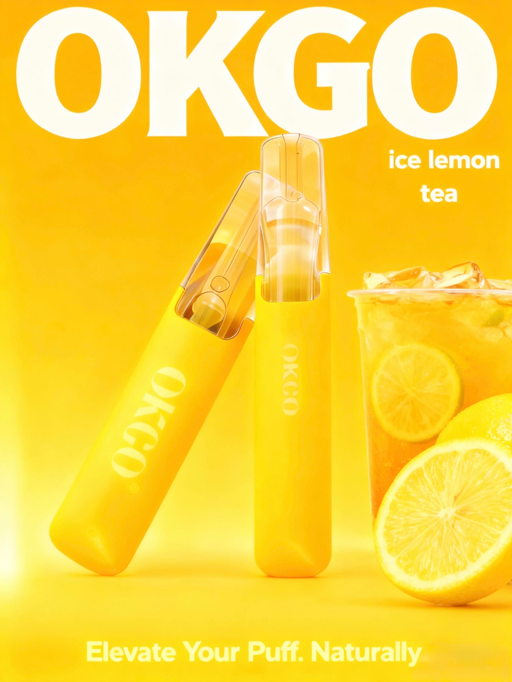 OKGO-6500-Puffs-Ice-Lemon-tea OKGO 6500 Puffs Ice Lemon tea-3 Pack - Image 1