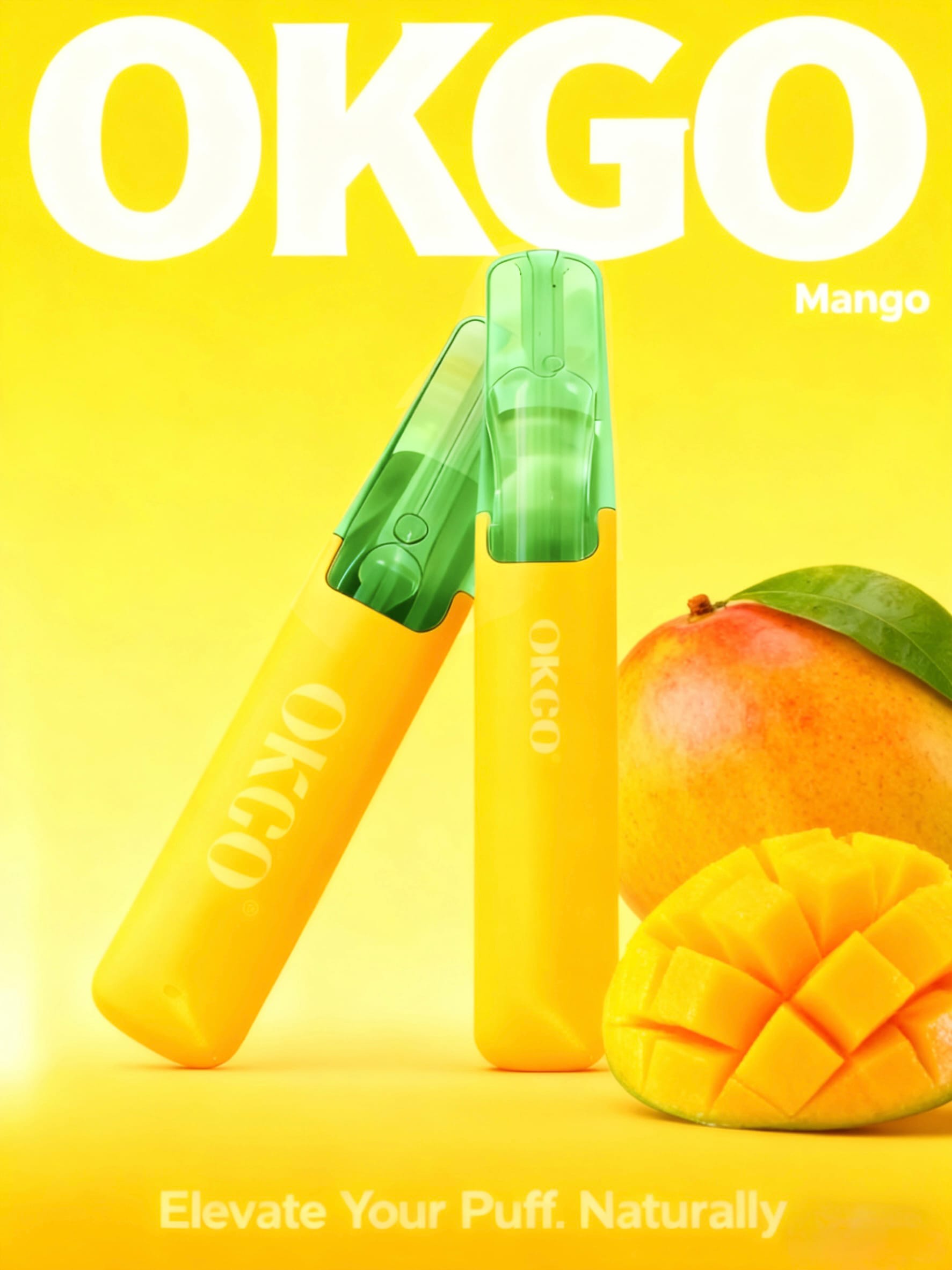 OKGO-6500-Puffs-Mango OKGO 6500 Puffs Mango-3 Pack - Image 1