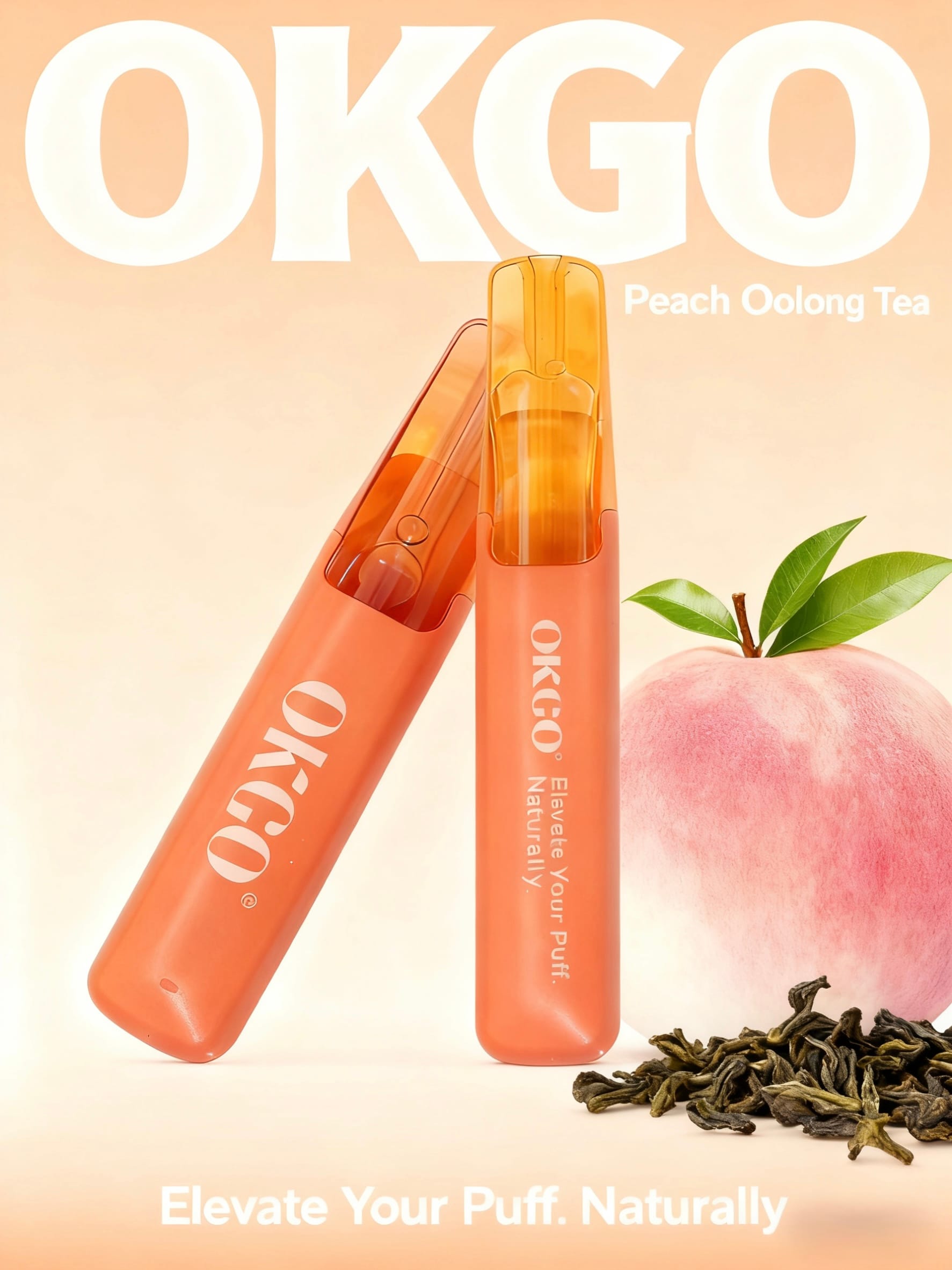 OKGO-6500-Puffs-Peach-Oolong-Tea vapes chemist warehouse - Professional Guide and Review