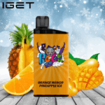 IGET BAR ORANGE MANGO PINEAPPLE ICE 3500 Puffs Disposable Vape - Image 2