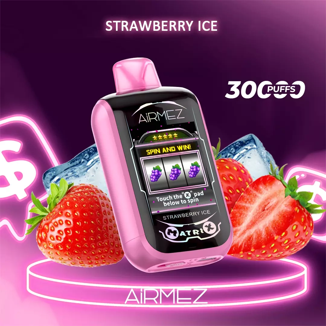 STRAWBERRY-ICE Airmez Matrix Pro 30000 Puffs - Image 1