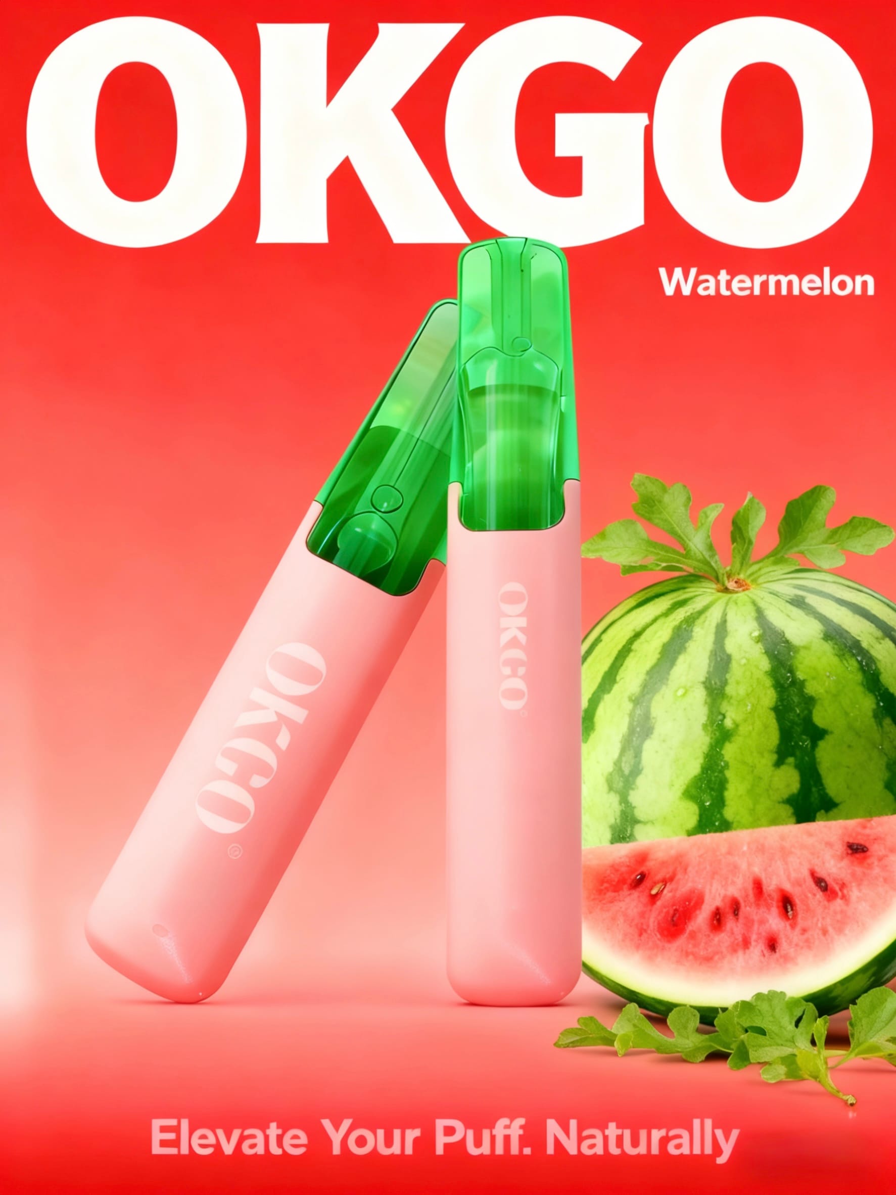 Watermelon OKGO 6500 Puffs Watermelon -3 Pack - Image 1