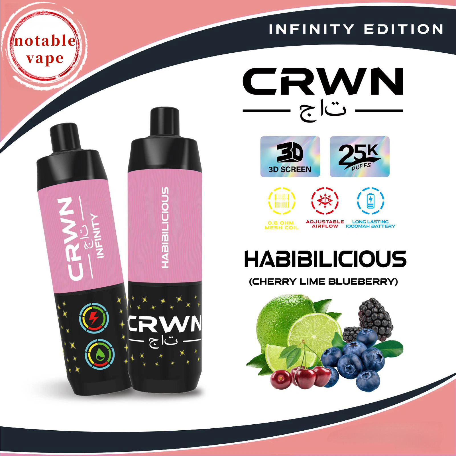 cbdb35_6cd7264ddd164073b49d3b45761b8654mv2 Crwn Infinity - Habibilicious - 25,000 - Image 1