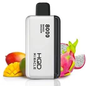 HQD Miracle 8000 Puffs – Mango Dragon 5%