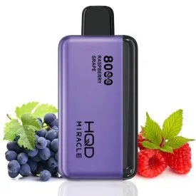 HQD Miracle 8000 Puffs – Raspberry Grape 5%