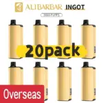 Alibarbar Ingot 9000 puffs-20 pack(Shipped From Overseas) Multiple flavors