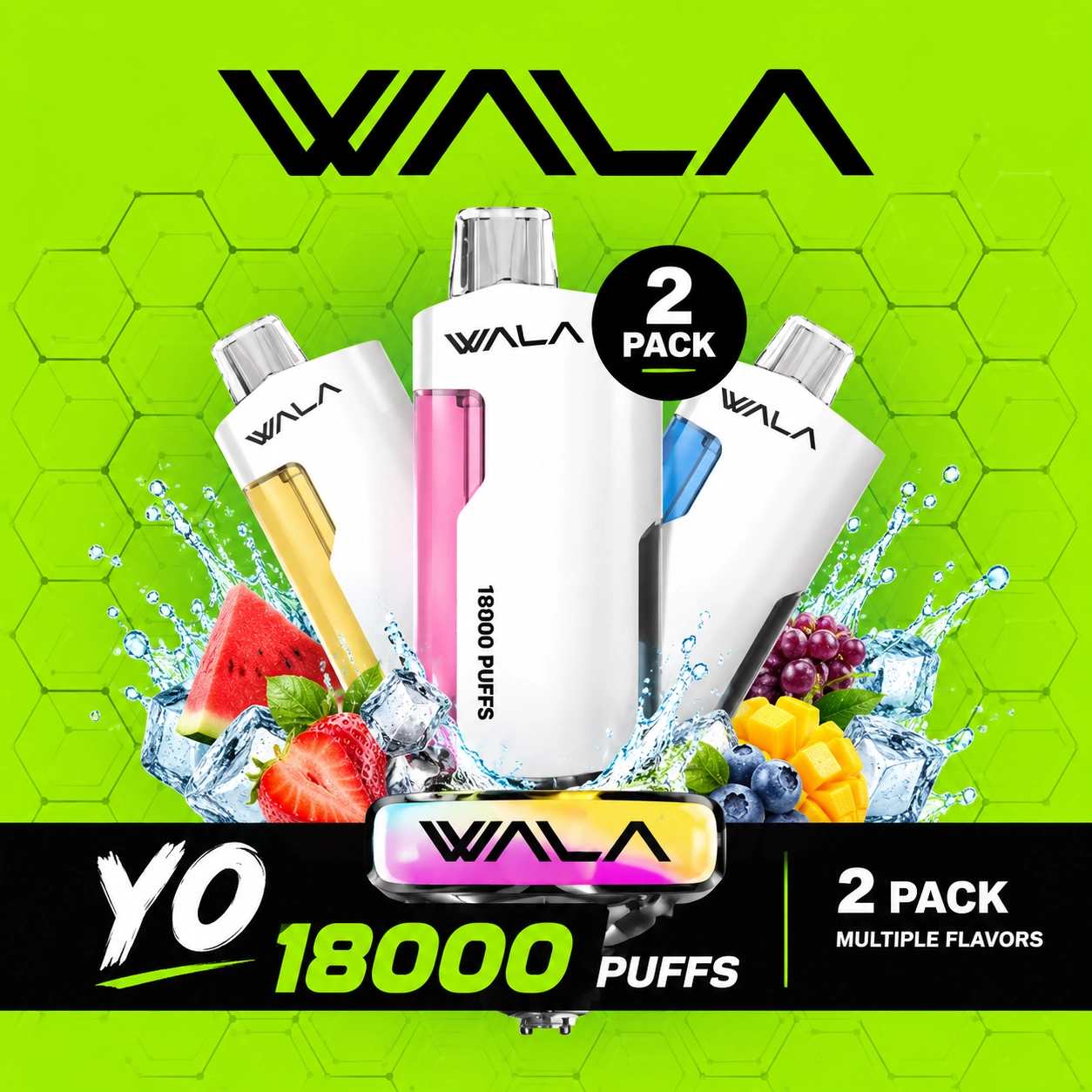 content-63-1.webp Wala YO 18000 Puffs - 2 pack Multiple flavors - Image 1